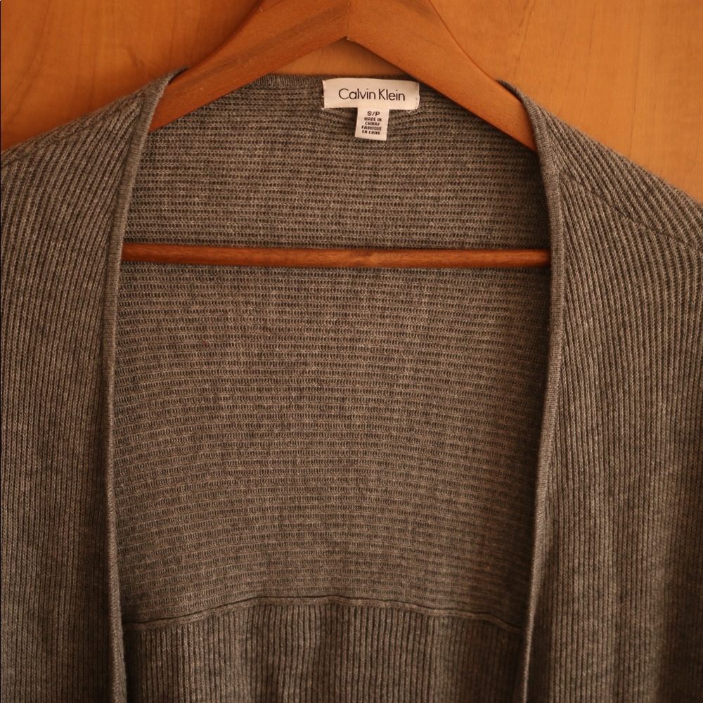 Calvin klein grey cardigan